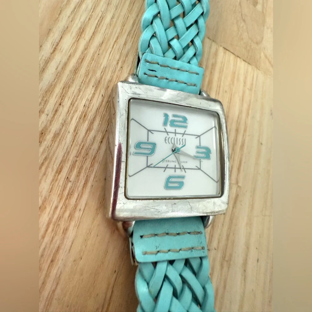 Vintage ECCLISSI ladies 925 Sterling silver watch NEW BATTERY